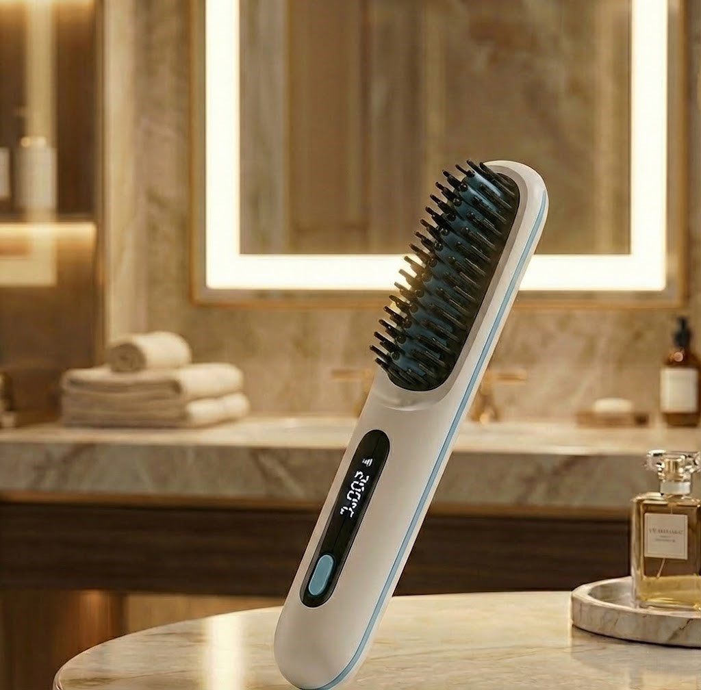 Portable Ionic Hair Straightening Brush
